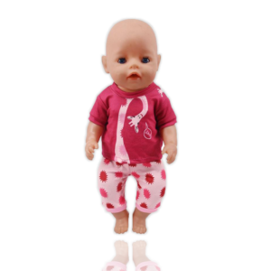 Pyjama Poupon Rose Girafe