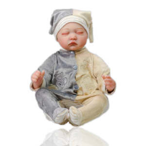 Bébé Reborn Fille Yeux Fermés En Pyjama - Marguerite