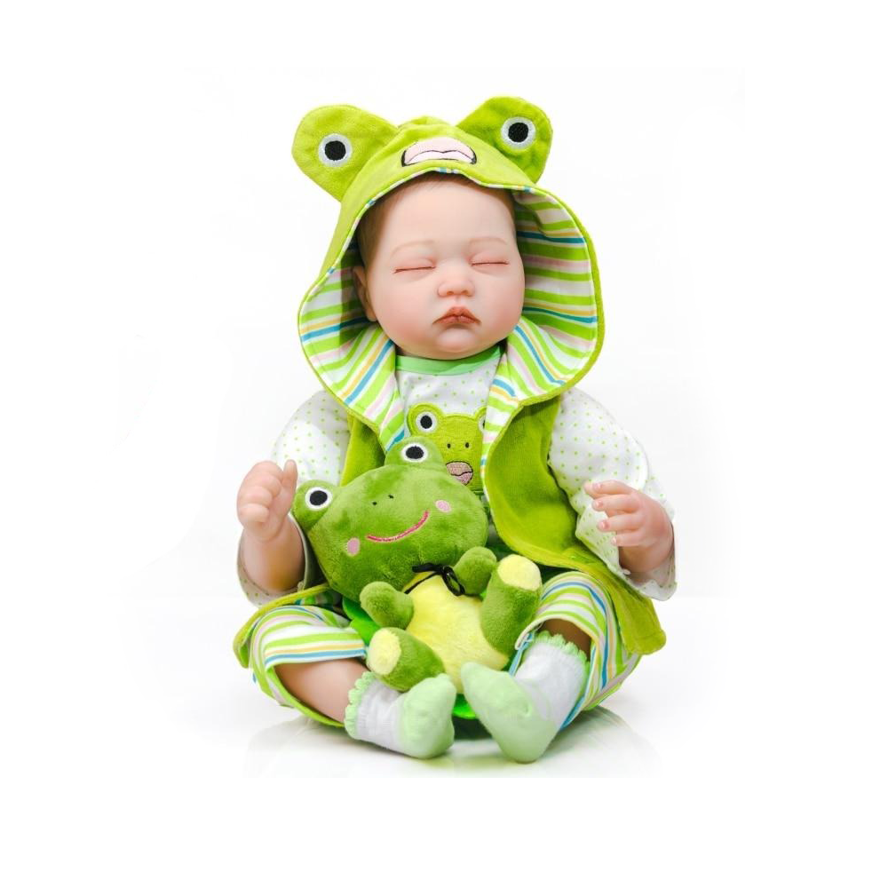 Bébé Reborn Garçon Réaliste Grenouille - Damien
