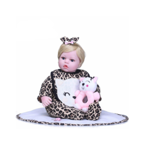 Bébé Reborn Fille Peluche Chaton - Marianne