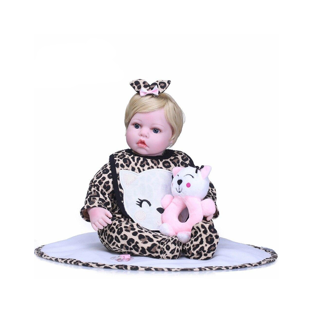 Bébé Reborn Fille Peluche Chaton - Marianne