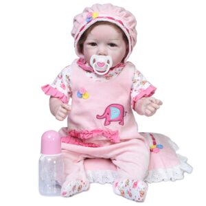 Poupée Reborn Fille Rose Éléphant - Isaure