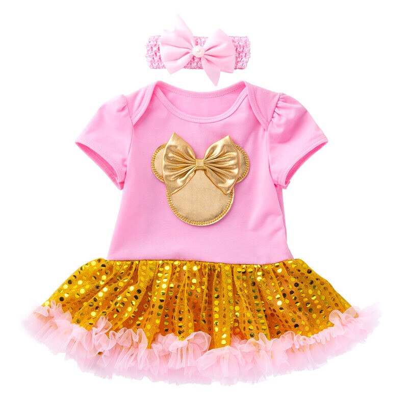 Robe Pour Bébé Reborn Dorée