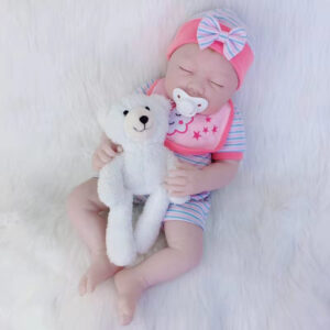 Bébé Reborn Fille Yeux Fermés - Lucile