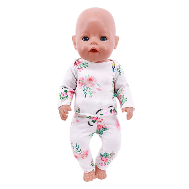 Pyjama Pour Poupon À Fleurs