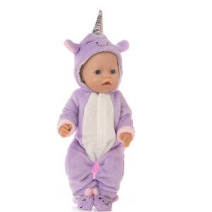 Pyjama Poupon Violet Licorne