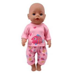 Pyjama Pour Poupon Rose Poisson