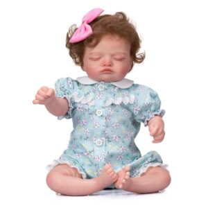 Petit Bébé Reborn Fille Aux Yeux Fermés - Hawa