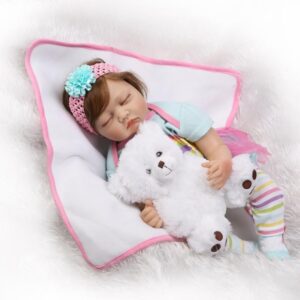 Bébé Reborn Fille Yeux Ferme - Philomène