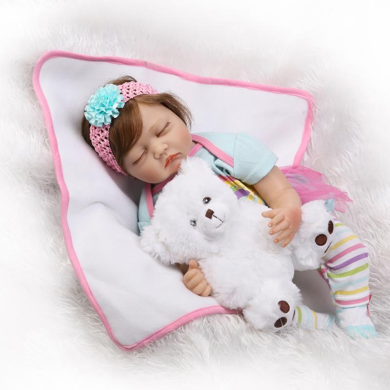 Bébé Reborn Fille Yeux Ferme - Philomène