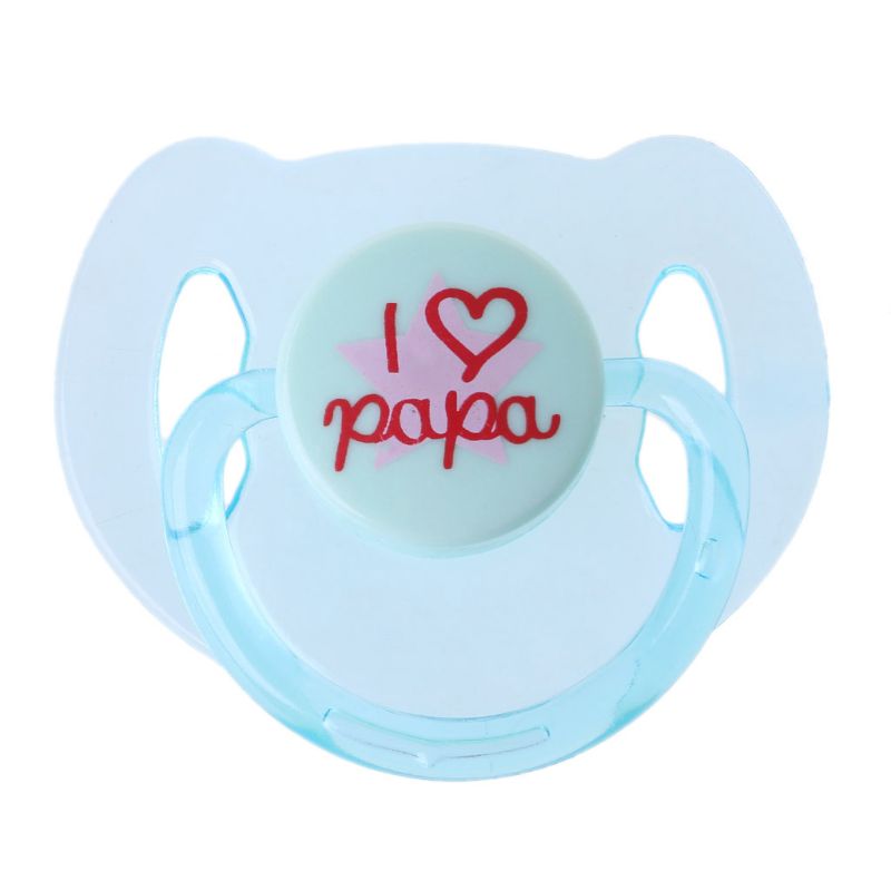 Sucette Bleu I Love Papa