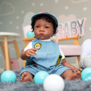 Bébé Reborn Noir Garçon Joli - Joachim