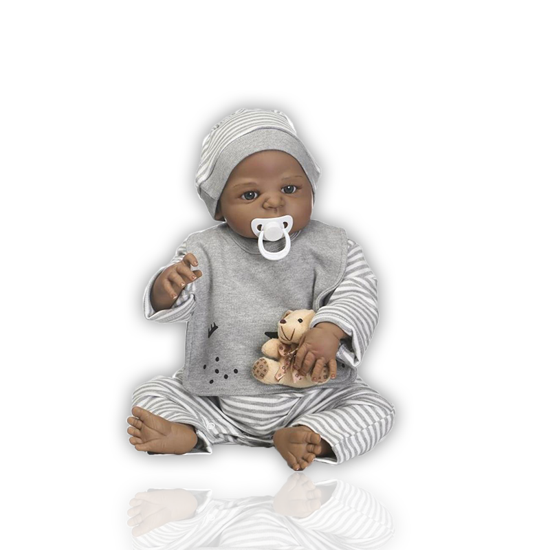 Bébé Reborn Noir Garçon - Thélio